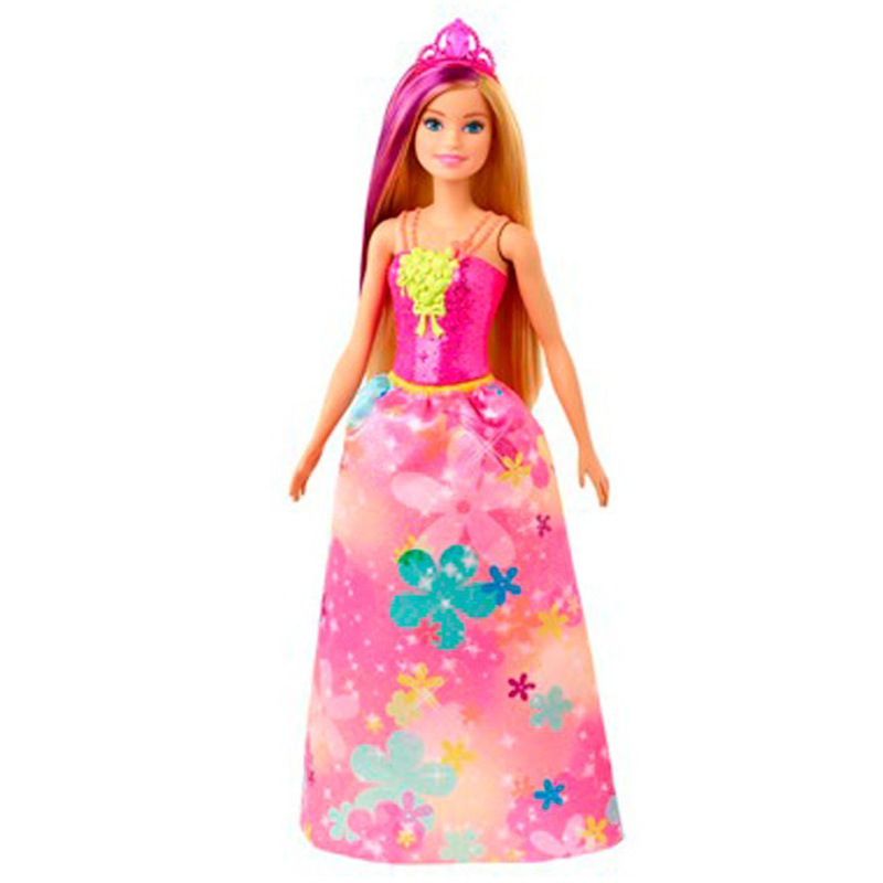 Barbie Dreamtopia - Prinsesse dukke med blondt hår og rosa kjole
