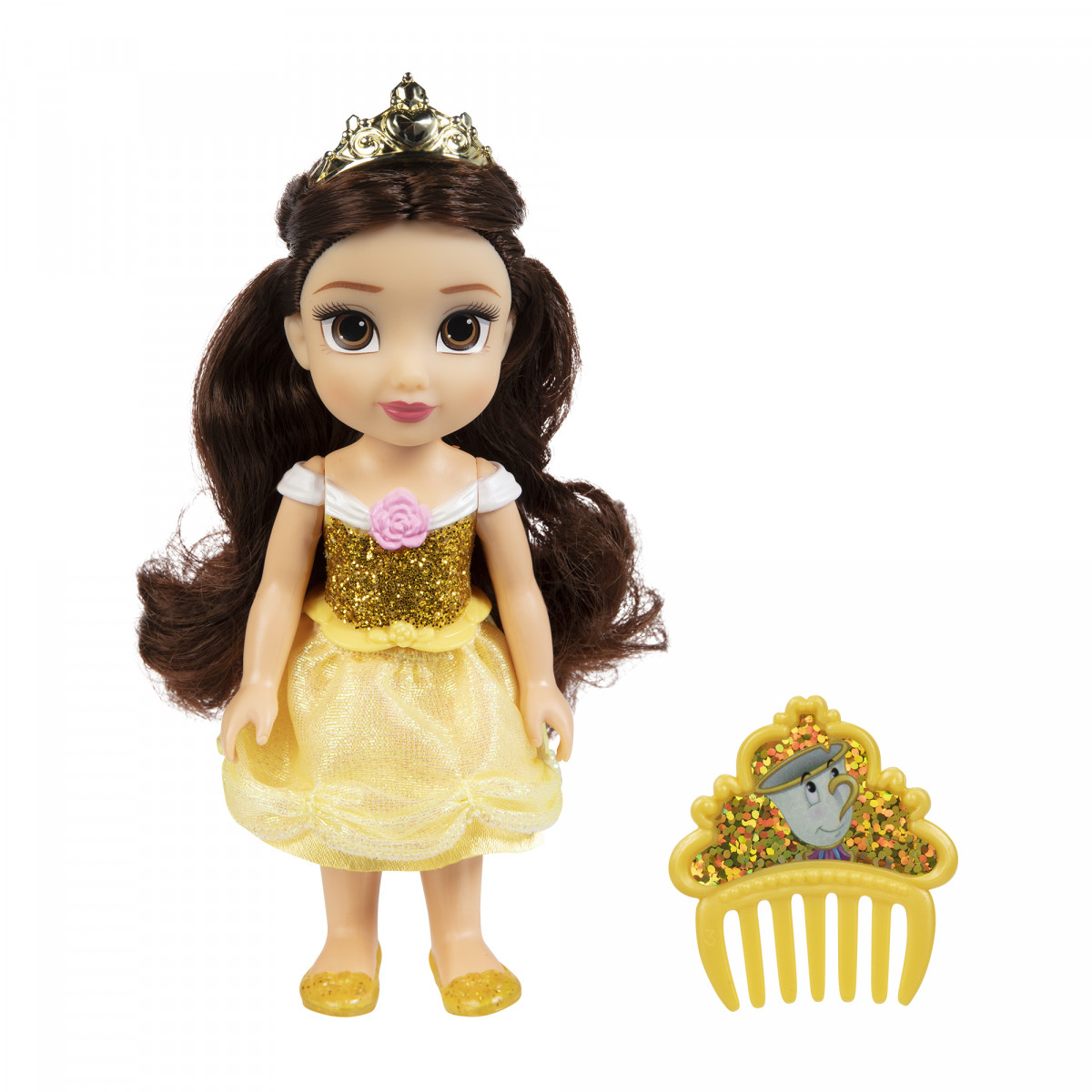 Disney Princess dukke med kam 15 cm - Belle
