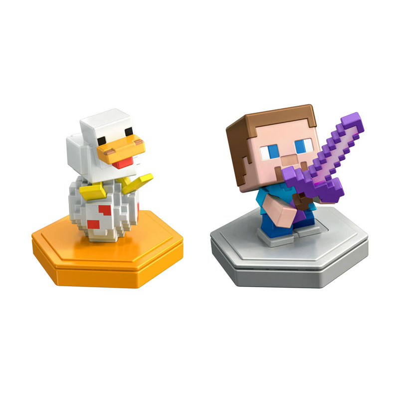 Minecraft Mini Figurer. 2-pakning - Attacking Steve