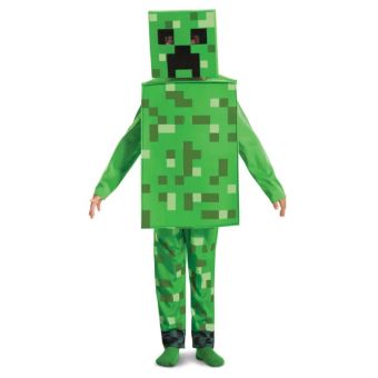 Minecraft Creeper kostyme 5-6 år (109-126 cm)