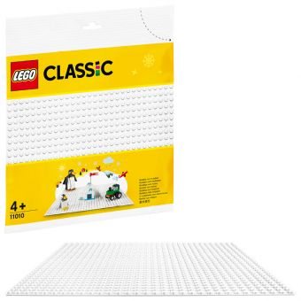 LEGO Classic - Hvit basisplate 11010