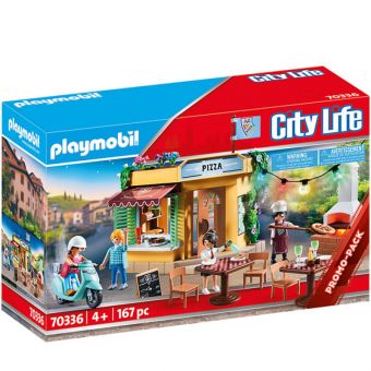 Playmobil City Life - Pizzeria med hagerestaurant 70336