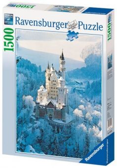 Ravensburger Puslespill 1500 Brikker - Neuschwanstein Castle in Winter