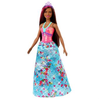 Barbie Dreamtopia - Prinsesse dukke med brunt hår og rosa kjole