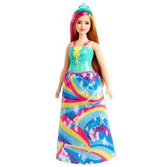 Barbie Dreamtopia - Prinsesse dukke med blondt hår og blå kjole