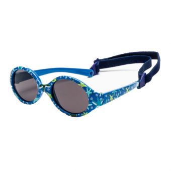 Kiddus Polariserte Solbriller Fra 6mnd - Blå Sjømotiv med strikk