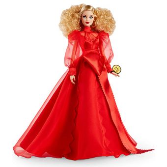 Barbie Signatur dukke - 75-årsjubileum med rød kjole 