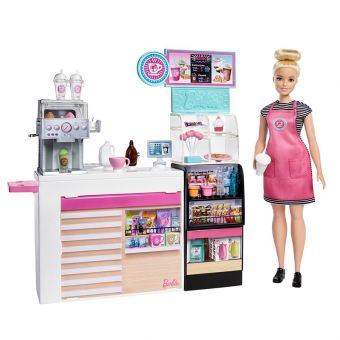 Barbie Karriere lekesett med dukke - Cafè