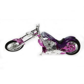 MotorMax - Lilla motorsykkel med flammer 1:18