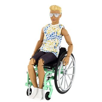 Barbie Ken dukke med rullestol