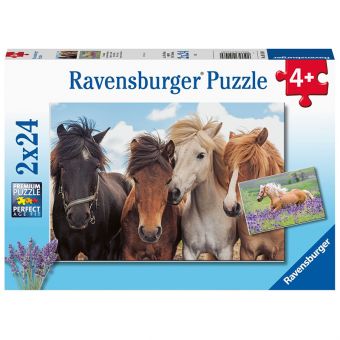 Ravensburger Puslespill 2x24 Brikker - Hester