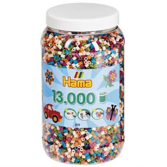 Hama Midi 13000 perler i boks - Mix 58
