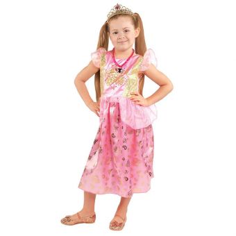 Love Diana kostyme - Prinsesse kjole med septer 3-6 år