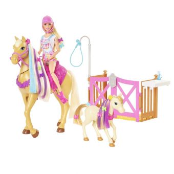 Barbie Groom 'N Care lekesett med dukke og hest