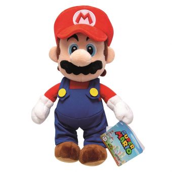 Super Mario Plysjbamse 30 cm - Mario