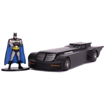 DC Comics Batman Kjøretøy 1:32 - Animated Batmobil med Batman figur