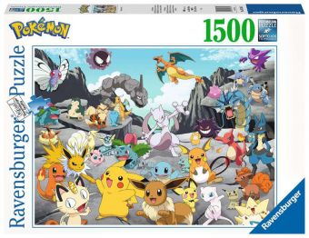 Ravensburger Puslespill 1500 Brikker - Pokémon Classics 