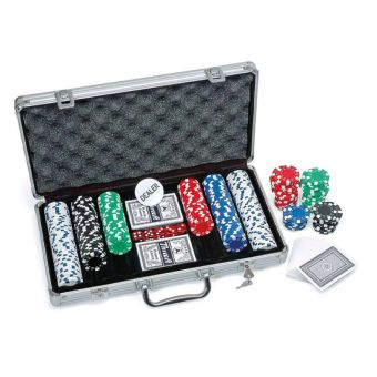 Pokersett i koffert med 300 brikker