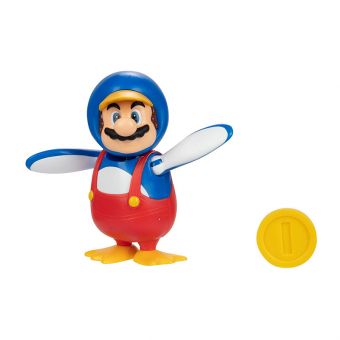 Nintendo Super Mario figur 10 cm - Pingvin Mario med mynt