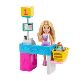 Barbie Club Chelsea - Can Be Dukke med tilbehør - Kiosk