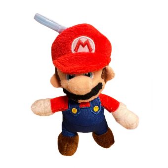 Super Mario Plysj Nøkkelring 14 cm - Mario