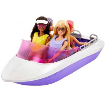 Barbie Mermaid Power lekebåt med dukke 46 cm - Malibu og Brooklyn