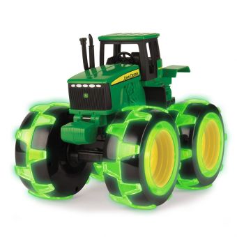 John Deere traktor med lysende hjul 23 cm