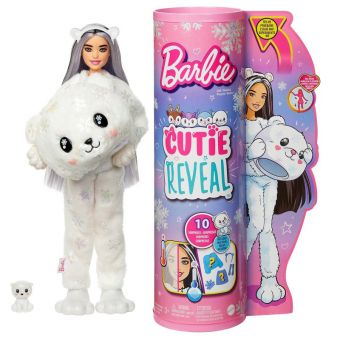 Barbie Cutie Reveal Dukke - Snowflake Series Snøbjørn