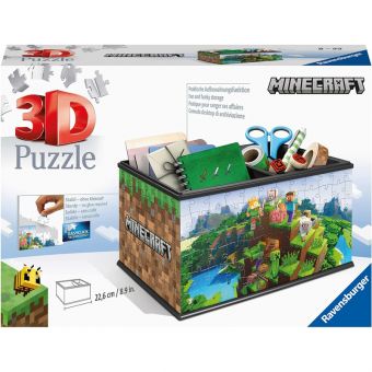 Ravensburger 3D Puslespill 108 Deler - Minecraft Skattekiste