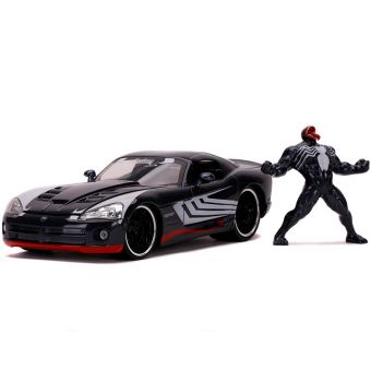 Marvel Spider-Man 1:24 - Venom 2008 Dodge Viper med figur