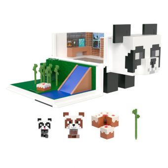 Minecraft MOB Head Mini Lekesett - Panda Lekehus