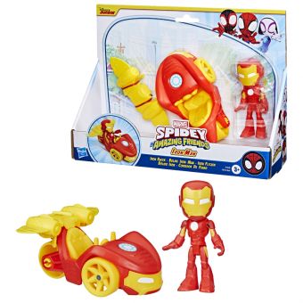 Marvel Spidey Lekebil og Figur - Iron Man Iron Racer