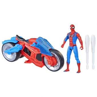 Marvel Spider-Man Figur og Motorsykkel 10cm - Web Blast Cycle
