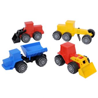 Plasto Anleggsbiler (assortert) - Frontlaster / Dumper / Veiskrape / Traktor