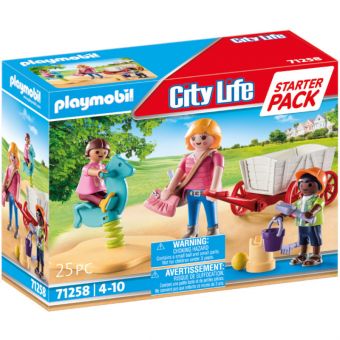 Playmobil City Life Startpakke - Barnehagetante med håndkjerre 71258
