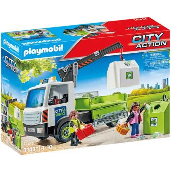 Playmobil City Action - Lastebil med gjenvinningsstasjon 71431