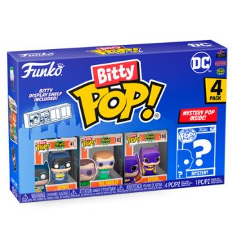 Funko Bitty POP! DC Super Heroes 4-Pakning - Batman / The Riddler / Batgirl