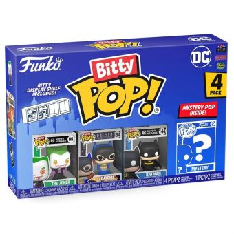 Funko Bitty POP! DC Super Heroes 4 -Pakning - The Joker / Batgirl / Batman