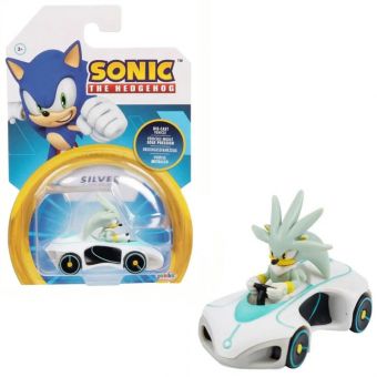 Sonic the Hedgehog Die-cast kjøretøy 1:64 - Silver