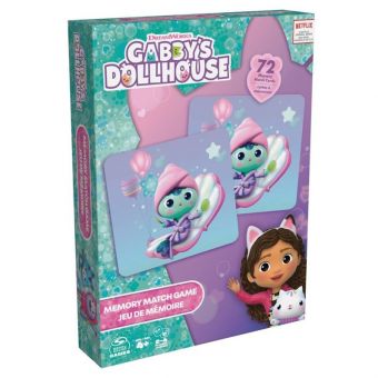 Gabby's Dollhouse Memo Spill m/ 72 kort - Gabby's Huskespill