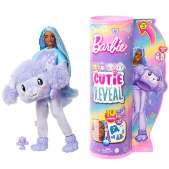 Barbie Cutie Reveal Cozy Tee Dukke m/ 10 overraskelser - Puddel