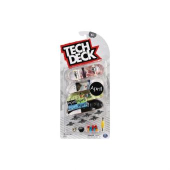 Tech Deck Fingerskateboard 4-Pakning - April