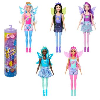 Barbie Color Reveal Dukke m/ 6 overraskelser - Rainbow Galaxy