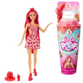Barbie Pop Juicy Fruits Reveal Dukke - Vannmelon