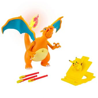 Pokémon Interaktiv Fire & Fly Figur - Charizard m/ Pikachu