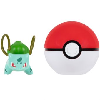 Pokémon Clip 'N' Go Figur 4cm - Bulbasaur og Pokéball