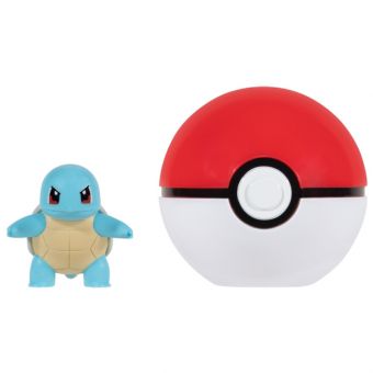 Pokémon Clip 'N' Go Figur 4cm - Squirtle og Pokeball