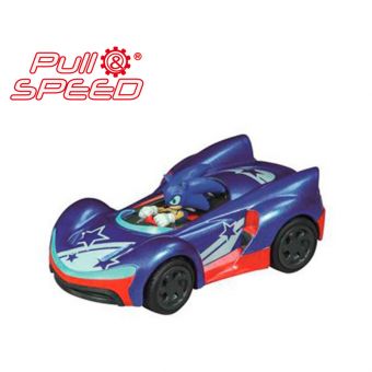 Carrera Sonic Pull-Back Lekebil 1:43 - Sonic (stjerner)