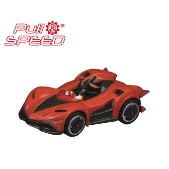 Carrera Sonic Pull-Back Lekebil 1:43 - Shadow (rød)
