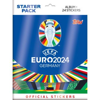 Topps EURO 2024 Starpakke m/ album og 24 klistremerker